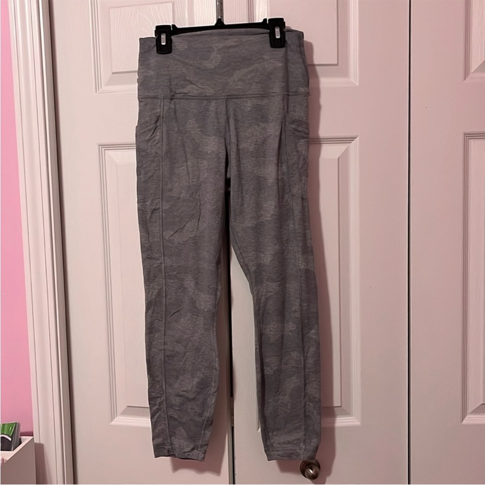 Gray Camouflage Leggings